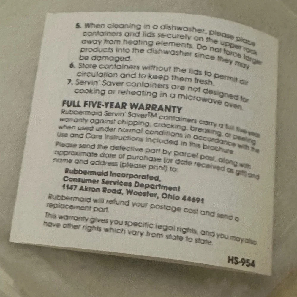 Rubbermaid **please see