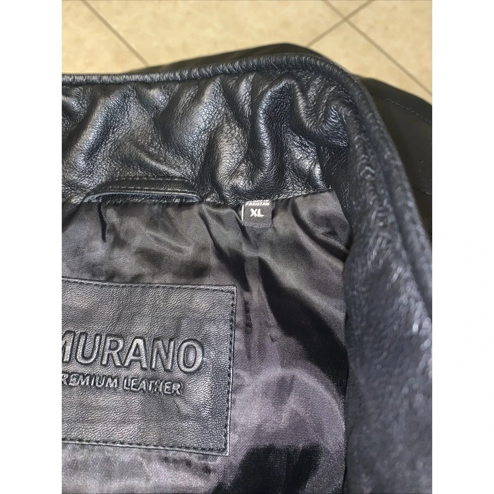 Murano black leather