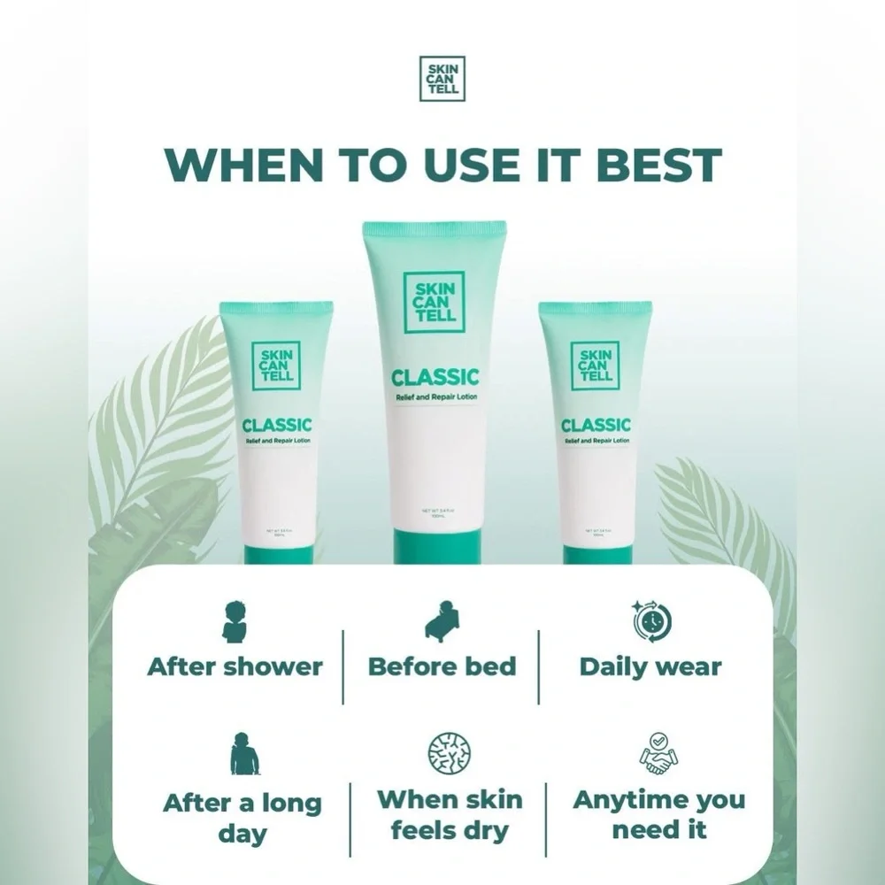 Skin Can Tell goodbye dryness