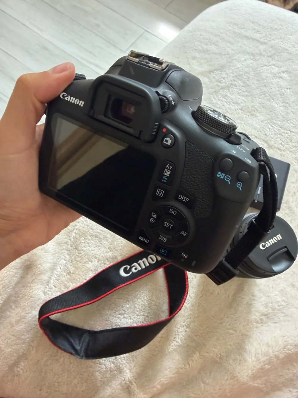 Canon - EOS Rebel T7 DSLR Video Camera with 18-55mm Lens - Black