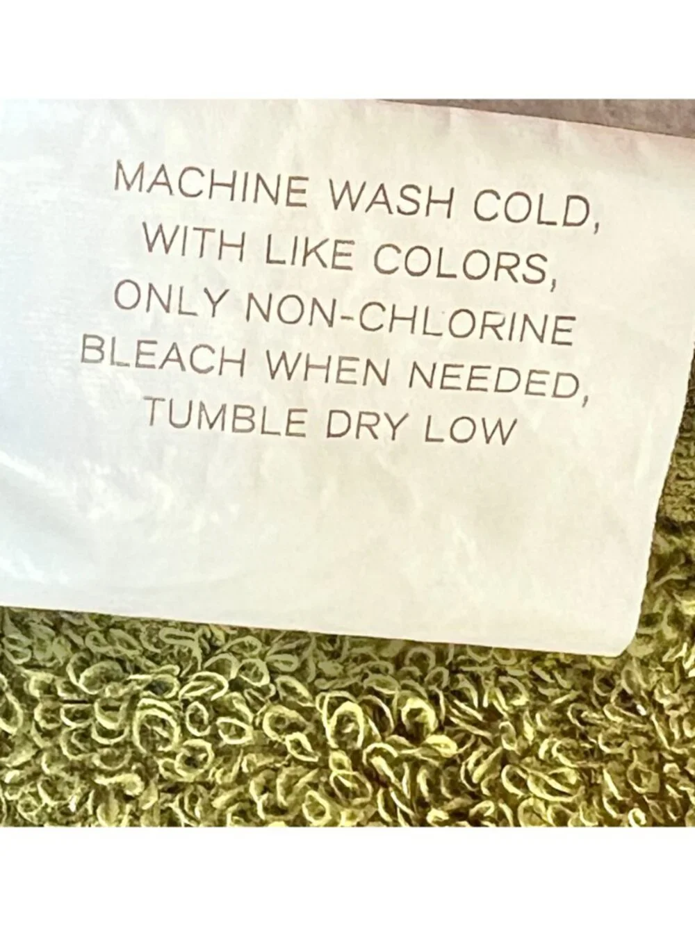 Casual Home these terrycloth