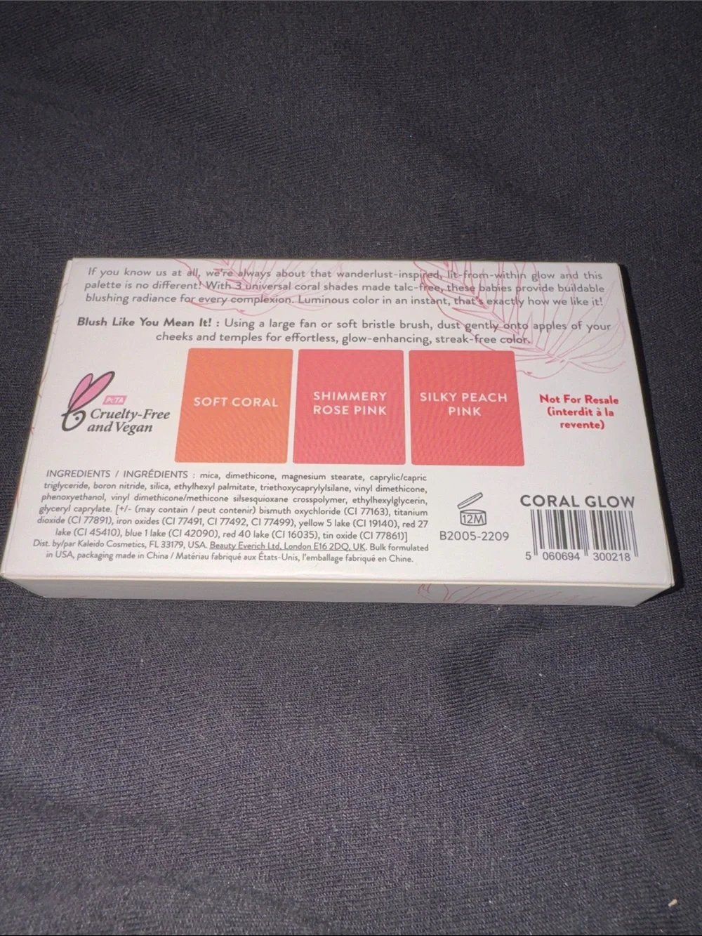 Kaleido Cosmetics Skin Luminate Blush Palette - NIB