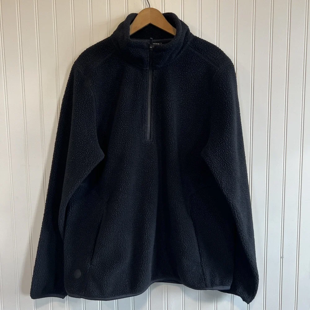 Cuts 1/4‎ Zip Men's Black Large Fleece Polartec Minalmalist
