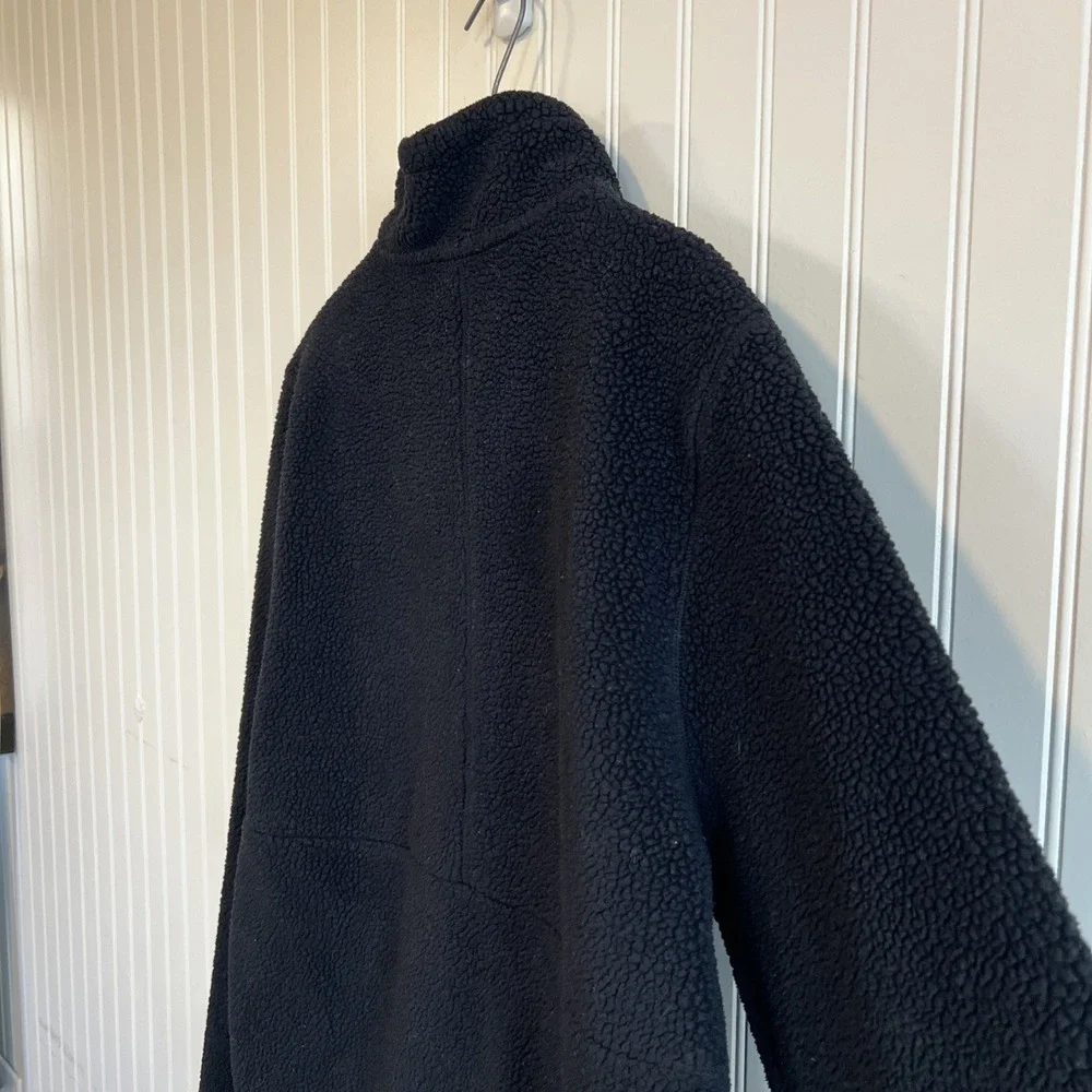 Cuts 1/4‎ Zip Men's Black Large Fleece Polartec Minalmalist