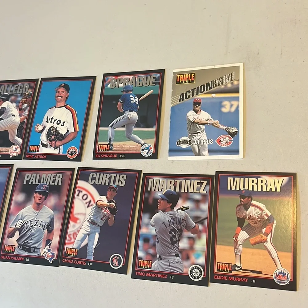 Donruss 1993 Triple Play 24 cards 2‎ runoff game cards Mattingly Sanders