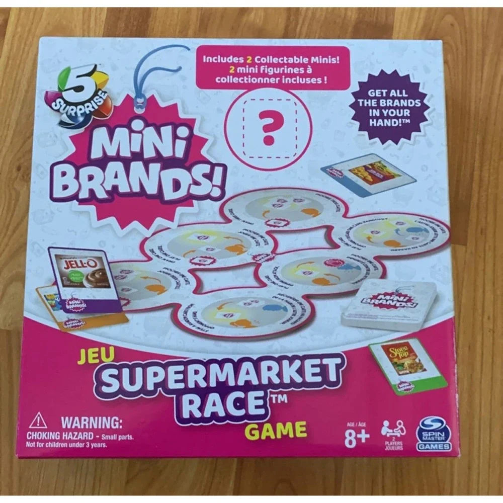 Mini Brands Supermarket Race Game Includes 2 Collectable minis