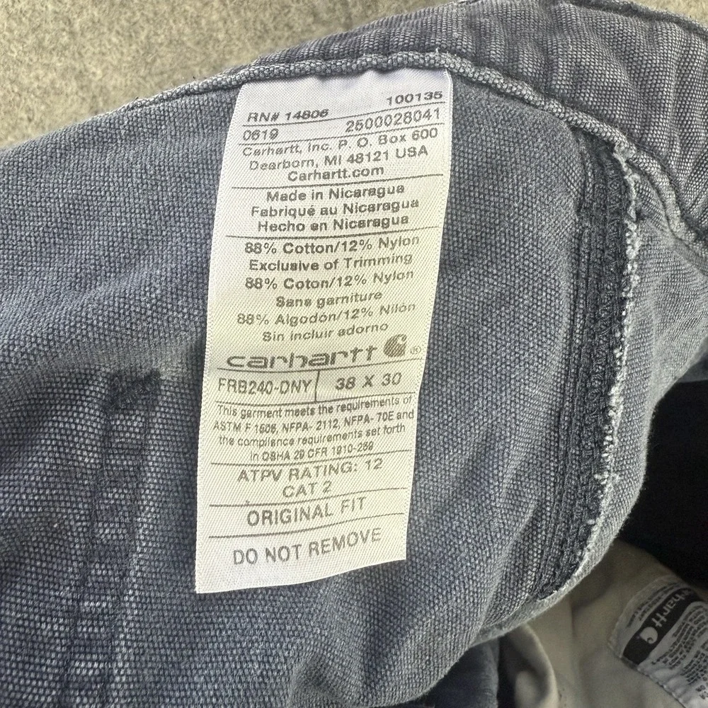 Carhartt measurements see