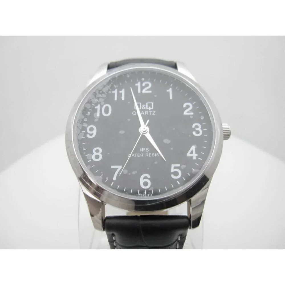 New Q & Q Quartz IPS 3 Bar Water Resistant Analog Dial Casual Watch (B491)