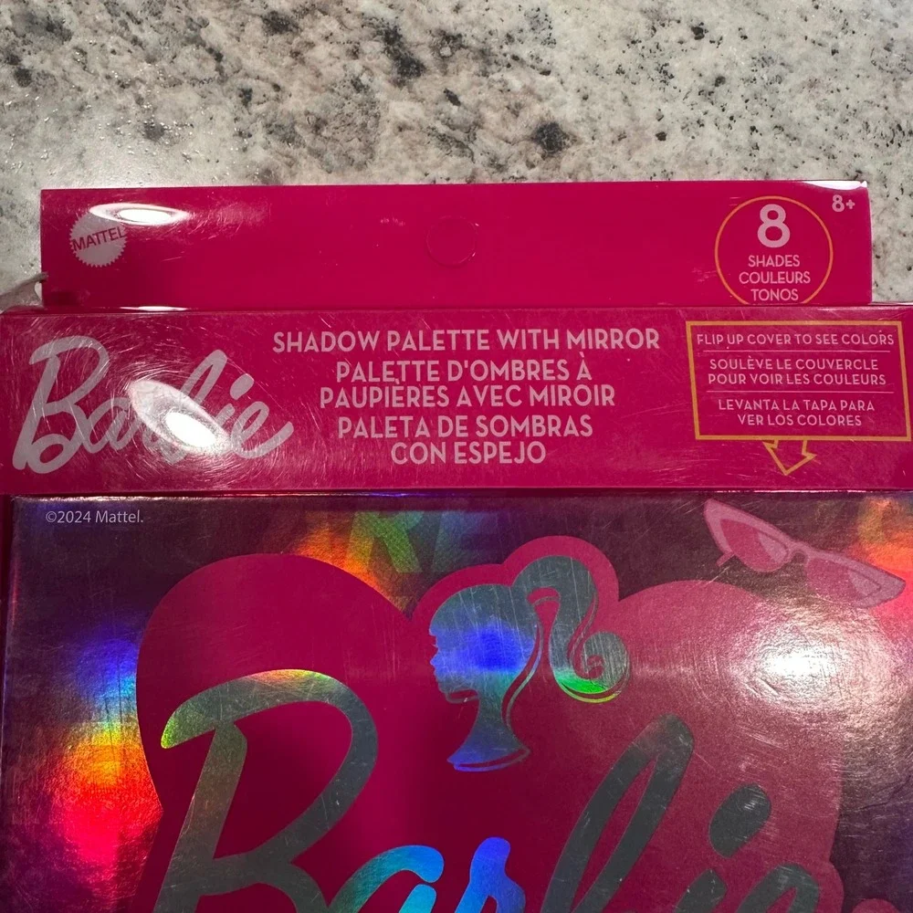 Barbie Shadow Palette with Mirror‎ 8 Shades Makeup Kit for Kids New