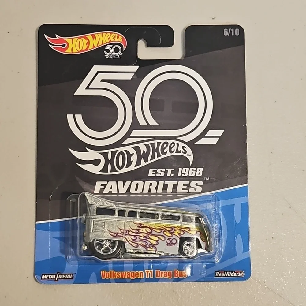Mattel Hot Wheels 50th Anniversary Favorites Volkswagen T1 Drag Bus 1:64 6/10
