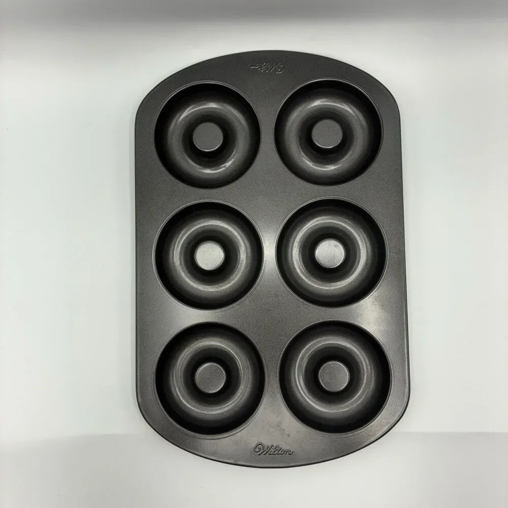 Wilton 6 Cavity Doughnut Nonstick Baking Pan Mold 3.25
