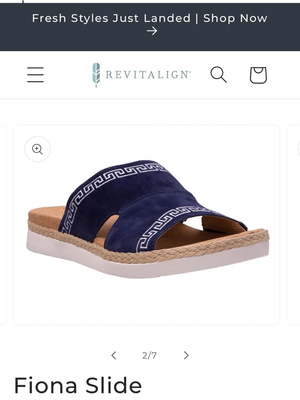 REVITALIGN slip mule