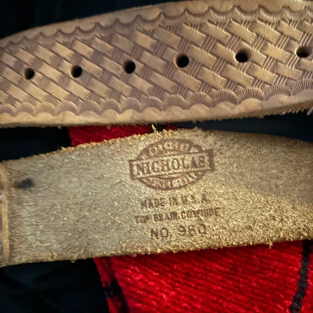 Vintage Nicholas cowhide belt