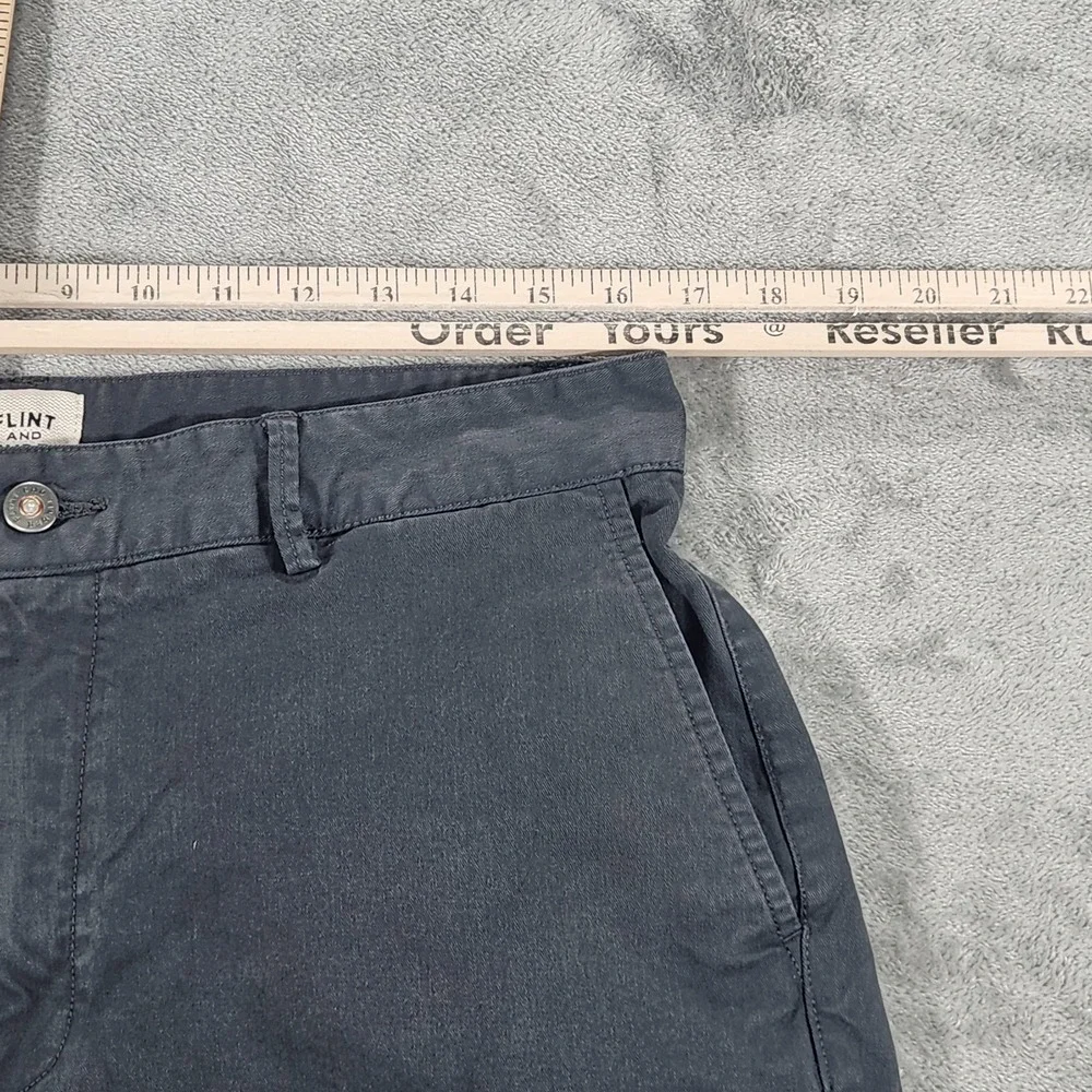 Flint and Tinder Shorts Mens 34 Charcoal‎ Stretch Chino Casual Zip Fly Huckberry