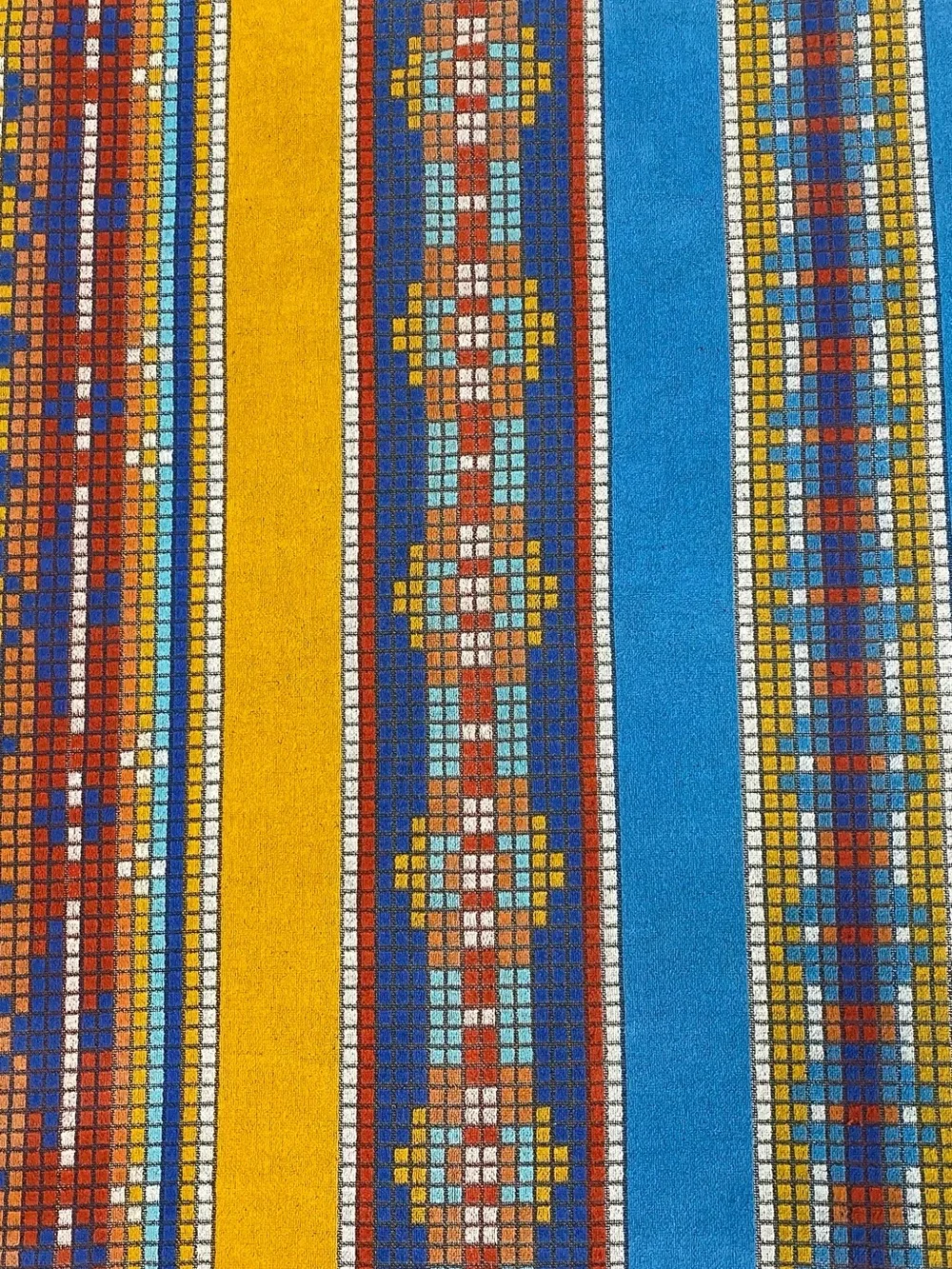Palm Cove Vintage Beach Towel Geometric Aztec Print Cotton Brazil Retro  AA20