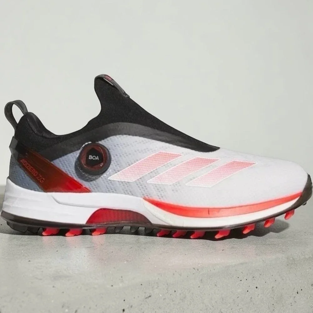 Adidas Adizero ZG BOA Spikeless Golf Shoes Waterproof Red IH9896‎ Mens Size 14