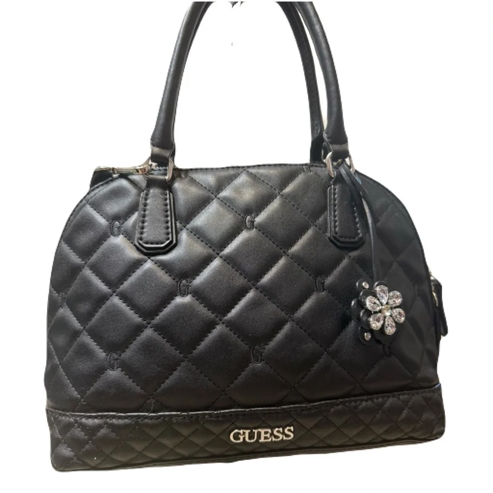 Guess black quilted