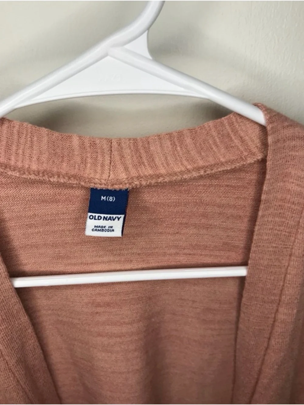 Old Navy Open-Front Pocket Cardigan - Dusty Peach