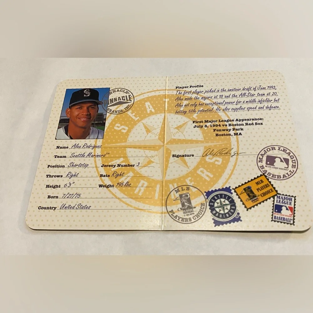 1997 Pinnacle insert Baseball Card alex rodriguez