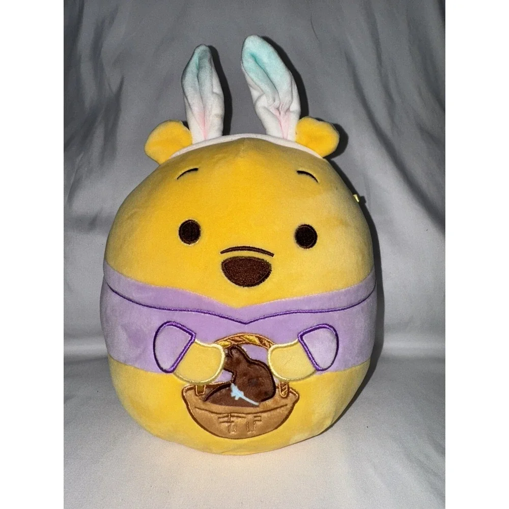 New‎ original Squishmallow Disney Winnie the Pooh Easter bunny plush toy, 10 in