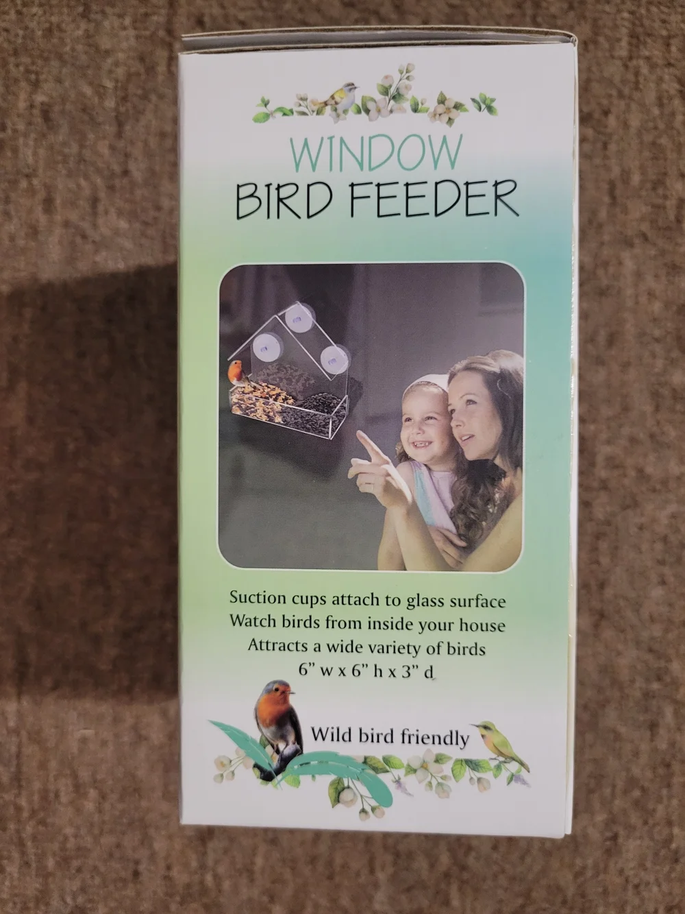 Window Bird Feeder - Clear