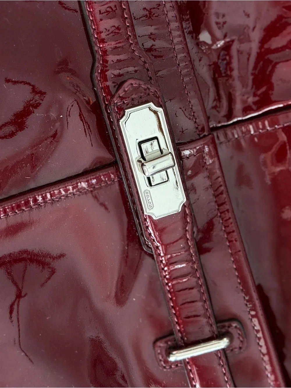 Coach sleek patent