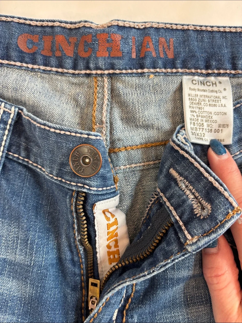 Cinch distressed concert five