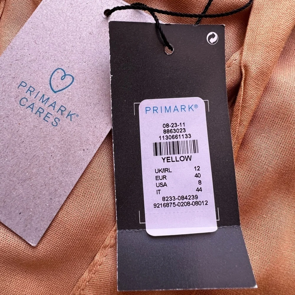 Primark yellow shorts