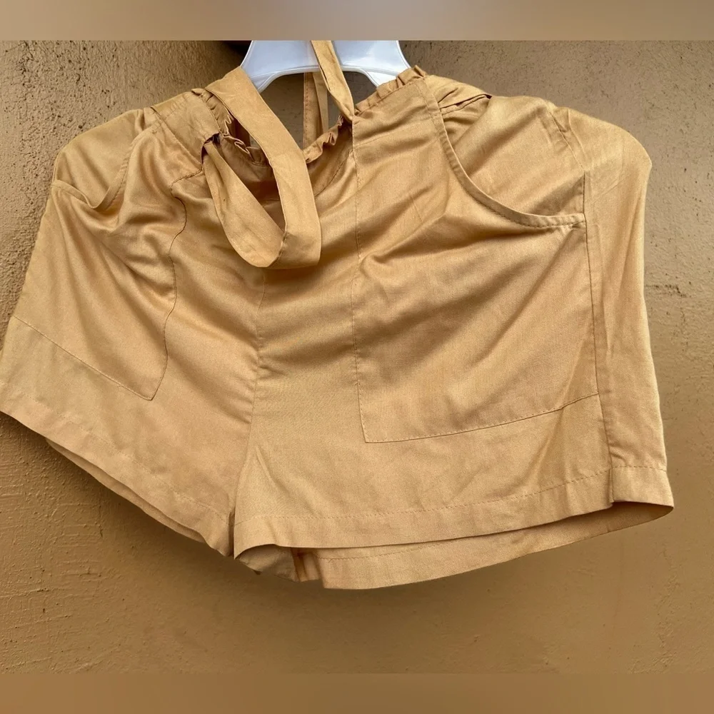 Primark yellow shorts