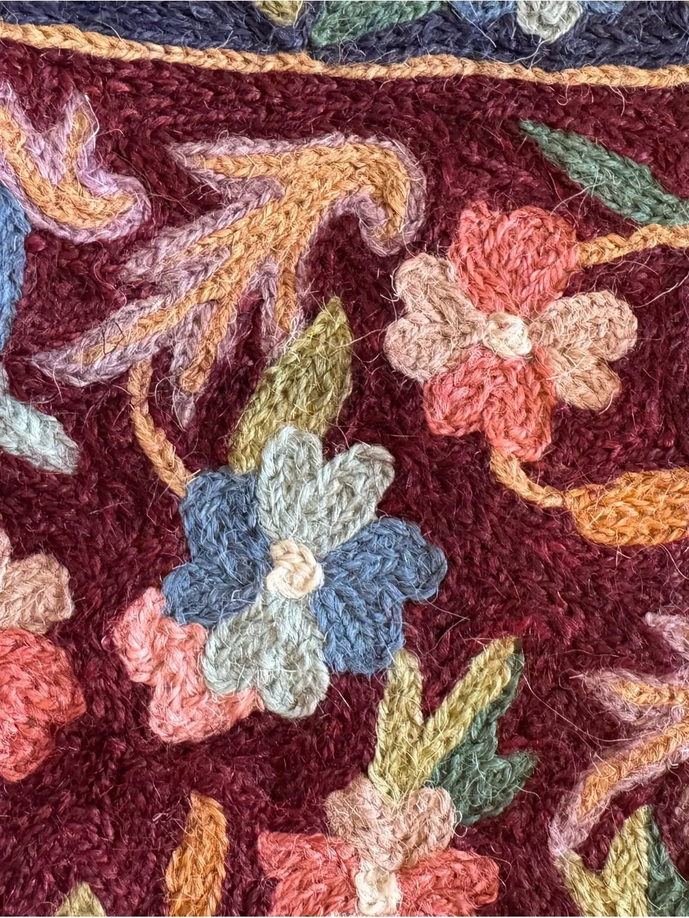 None hand embroidered