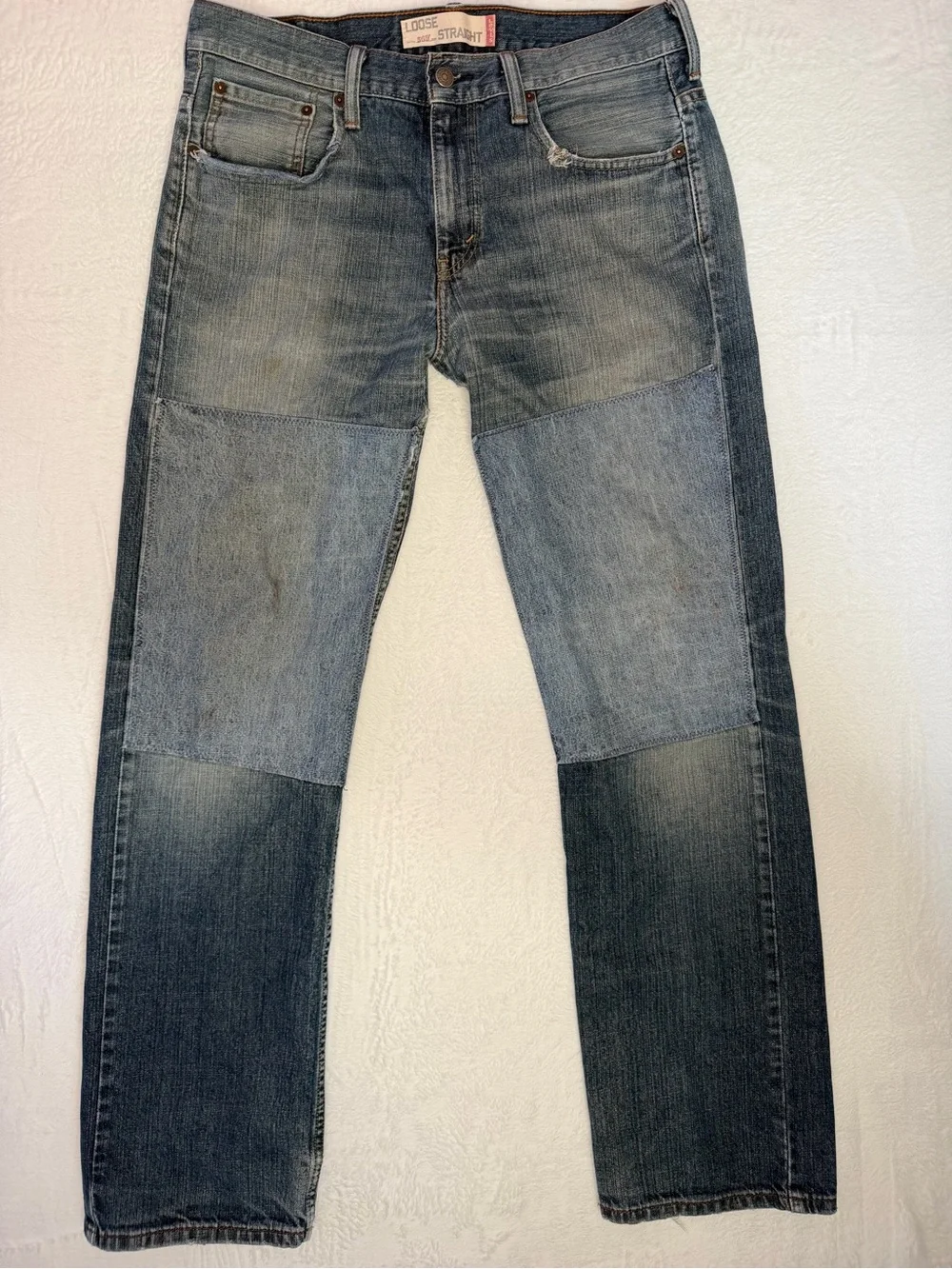 Levi's 569 Jean Double knee loose Patchwork 2010 Original Baggy Fit 32x34