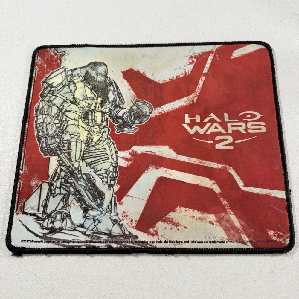 Halo Wars 2 Large Gaming Mat Mouse Pad 2017 12 x 10in Red White Black