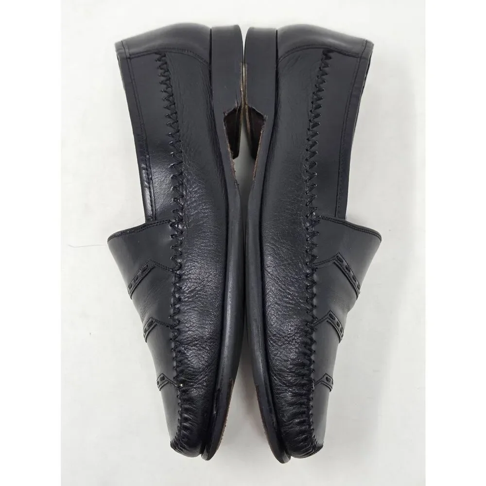 Mezlan black deerskin