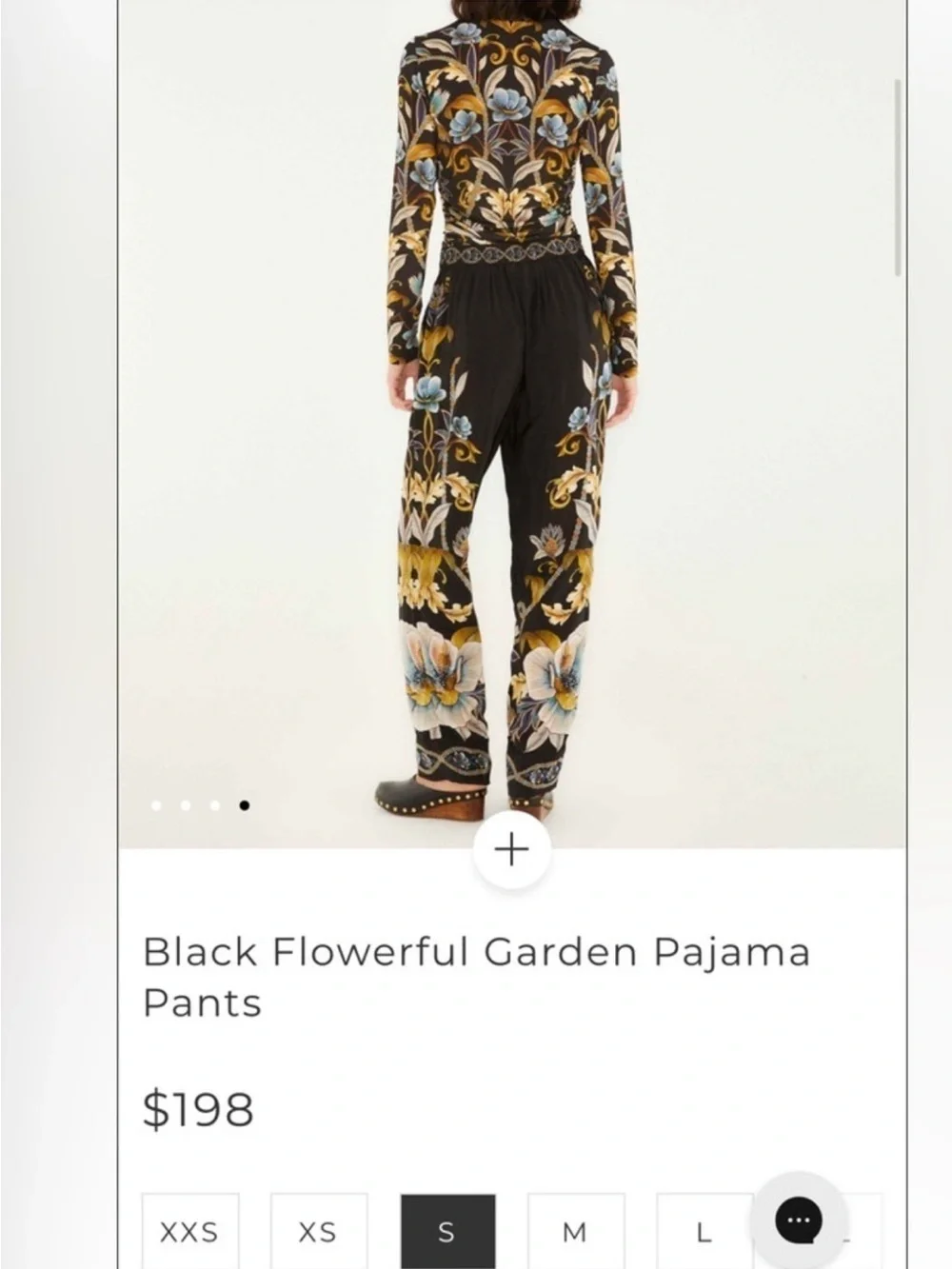 Black Flowerful Garden Pajama Pants by Farm Rio! DT