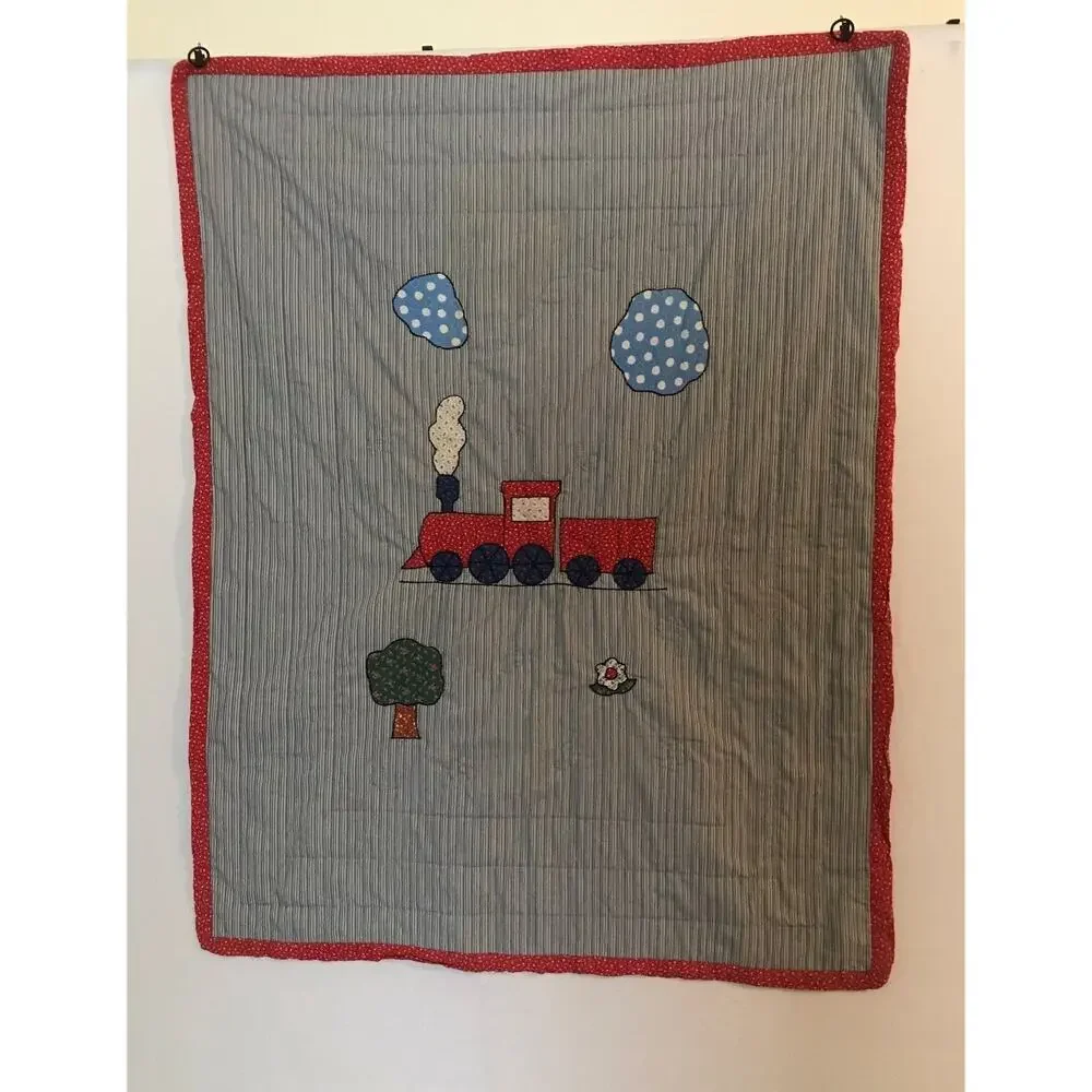 Handmade train blanket