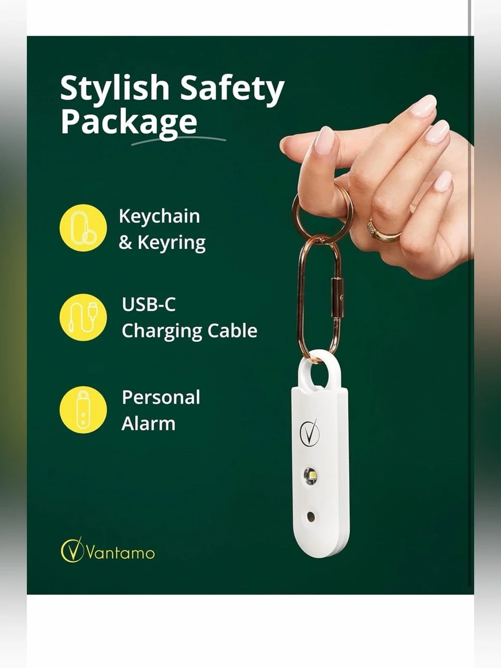 Vantamo personal alarm