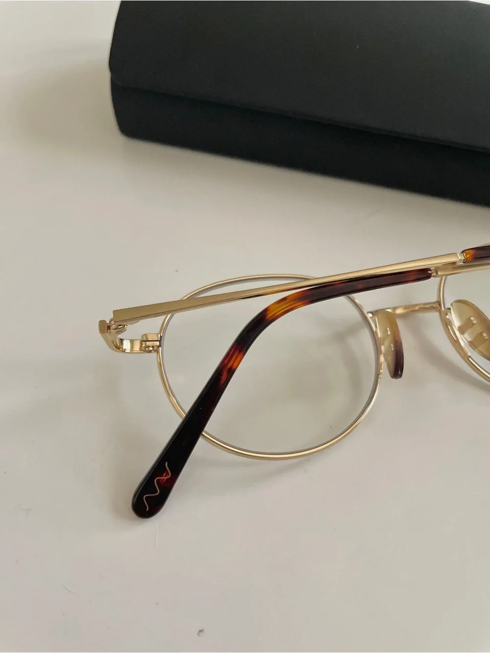 Everambr (formerly Ambr Eyewear) Blue Light Blocking Glasses, Gold Round Frames