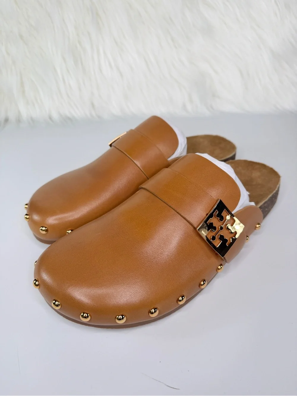 Tory Burch Women’s Mellow Studded Mule - Caramel Corn - Size 9