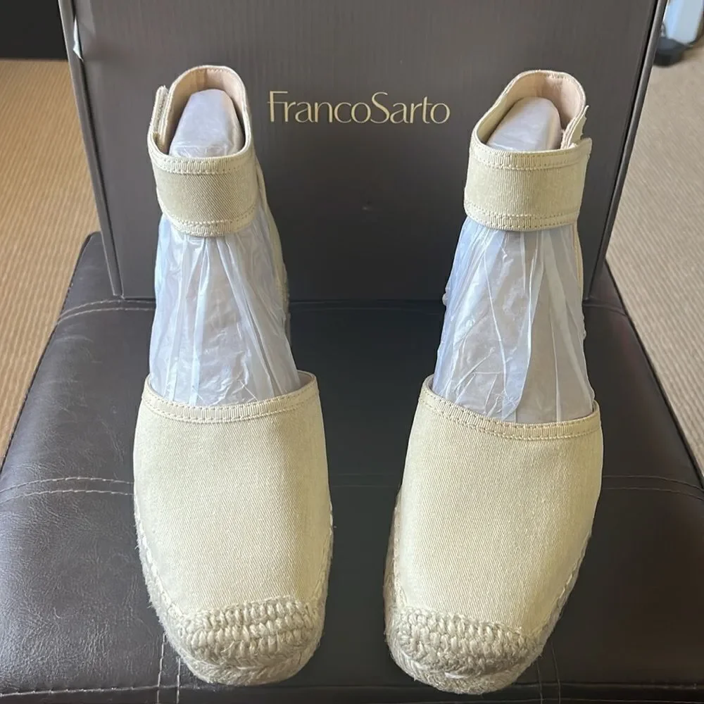 New Franco sartorial platform espadrilles beige 9