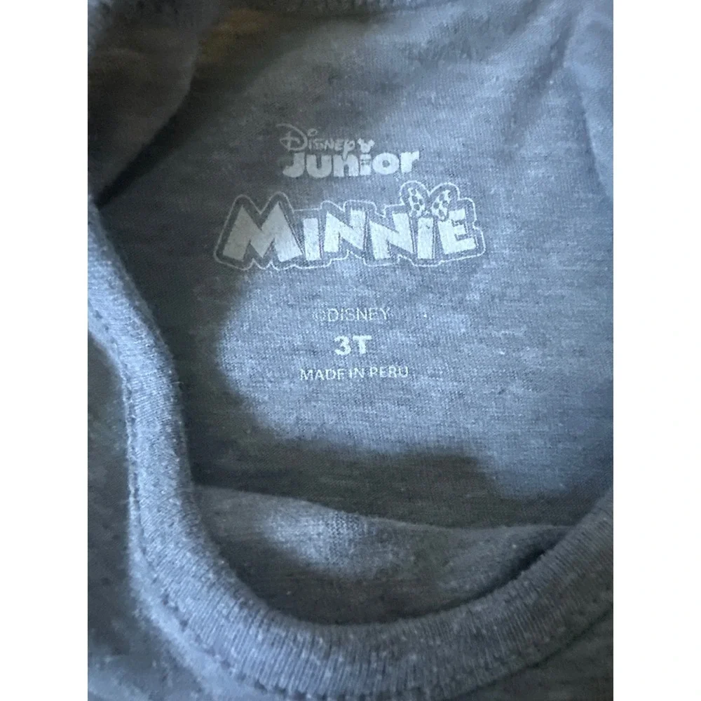 Disney Junior Minnie Mouse Ice Cream Cone T Shirt Toddler Girls Size 3T Gray‎