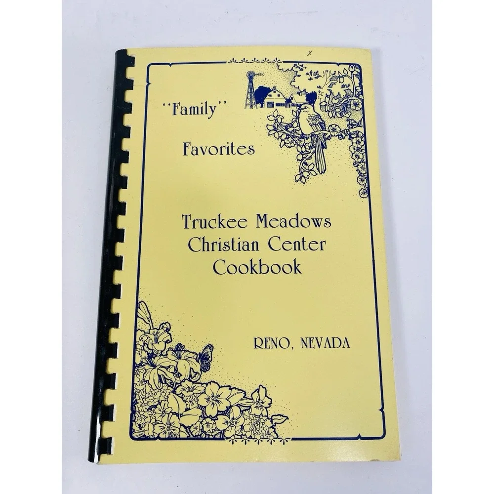 Truckee Meadows Christian‎ Center Cookbook Reno Nevada 1984 Spiral Community