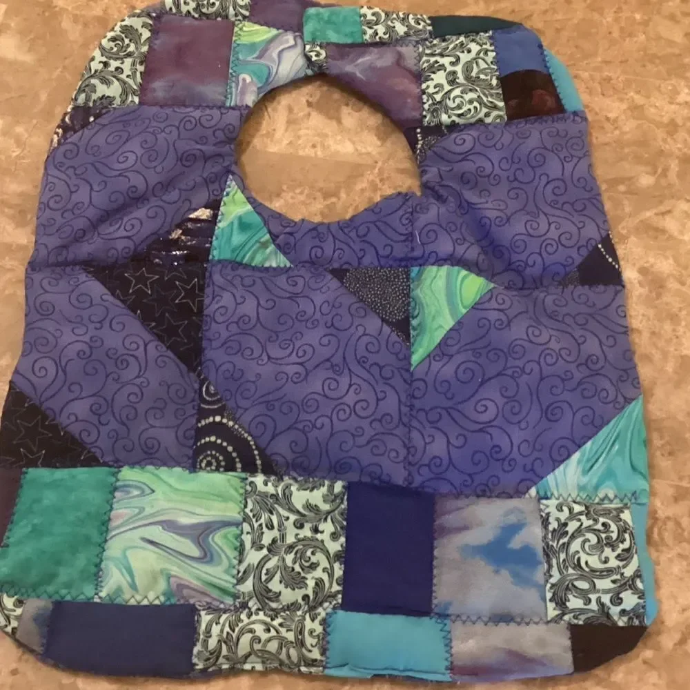 Hand Crafted Reversible Baby Bib. $12 each or 3/$25