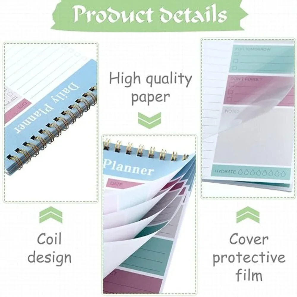 Daily Planner Notebook 3 Pack 30 sheets each. / BRAND NEW