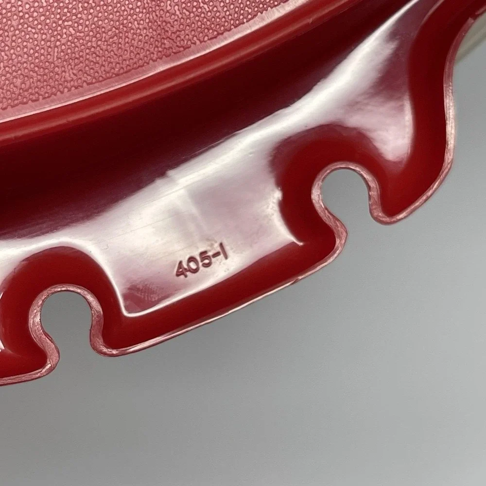 Tupperware 405 Red Divided Party Vegetable Relish Serving Tray & Lid No Handle