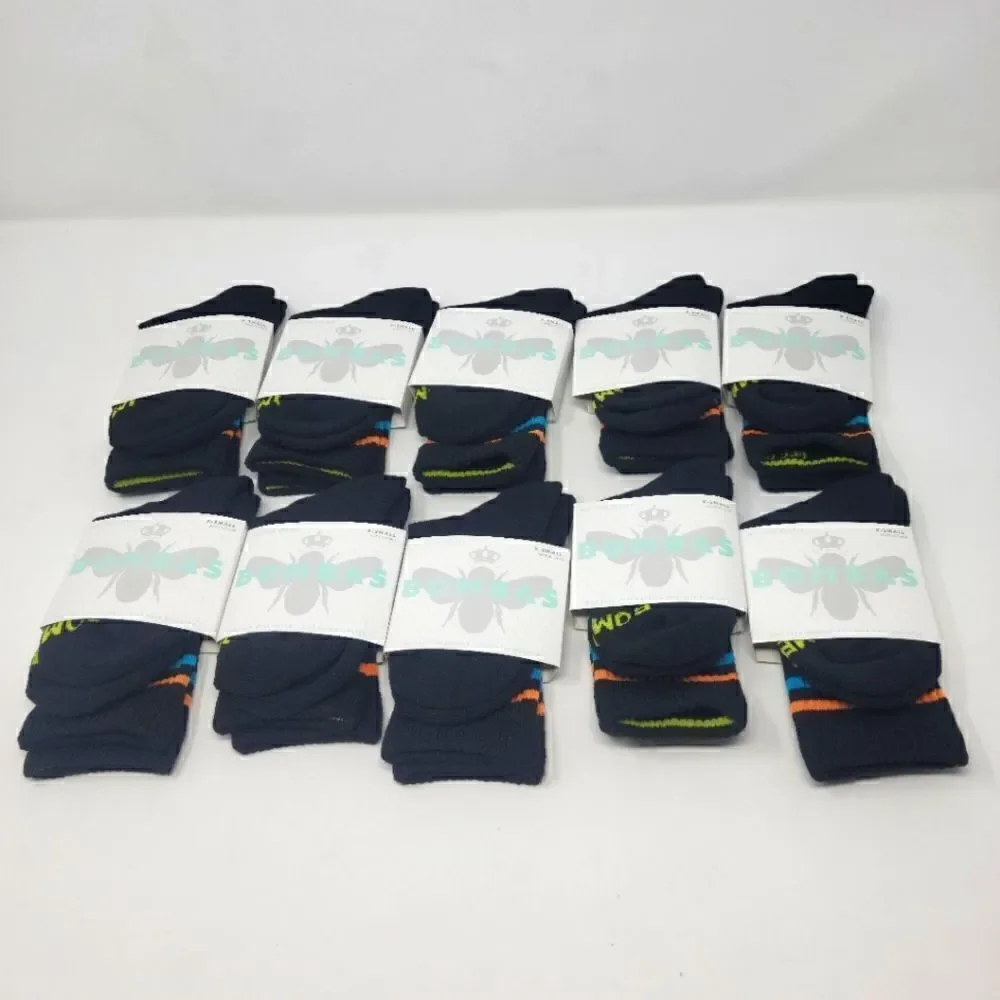 XSmall bombas Crew Socks Performance Arch Support  Lot of 10 Unisex
