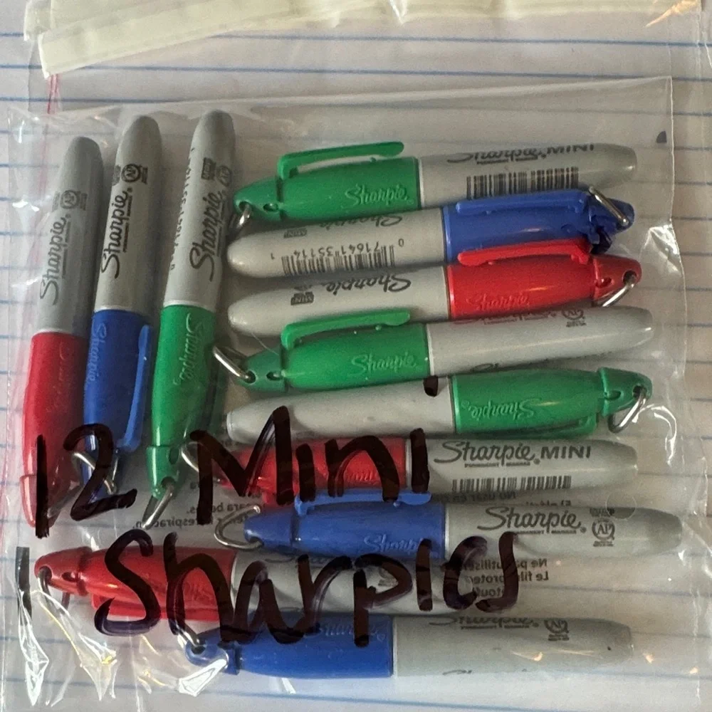 Mini Permanent Markers - Assorted Colors