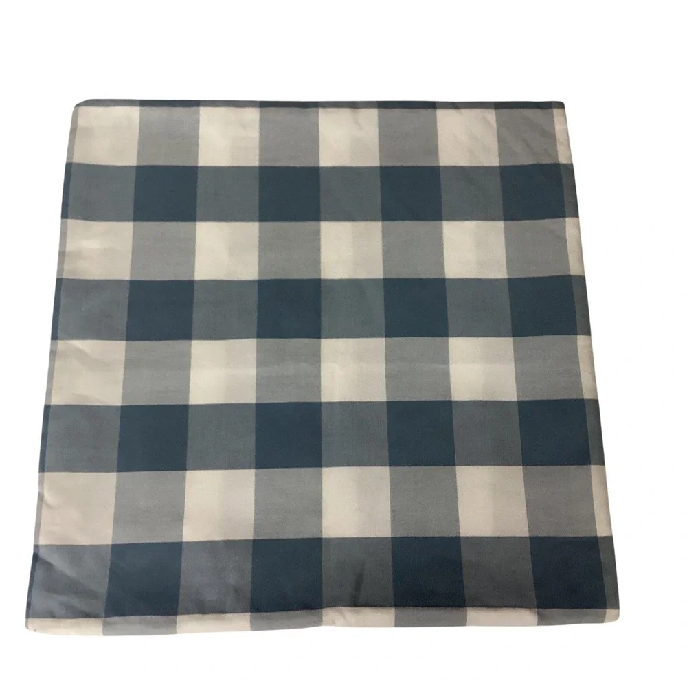 Throw Pillow Cover Blue White Plaid Living Room Bedroom‎ Farmhouse Ocean 18x18