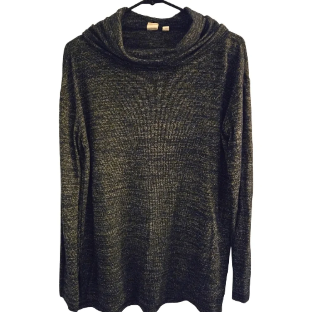GAP COWL NECK WOMENS BLUE LONG SLEEVE SWEATER SZ M