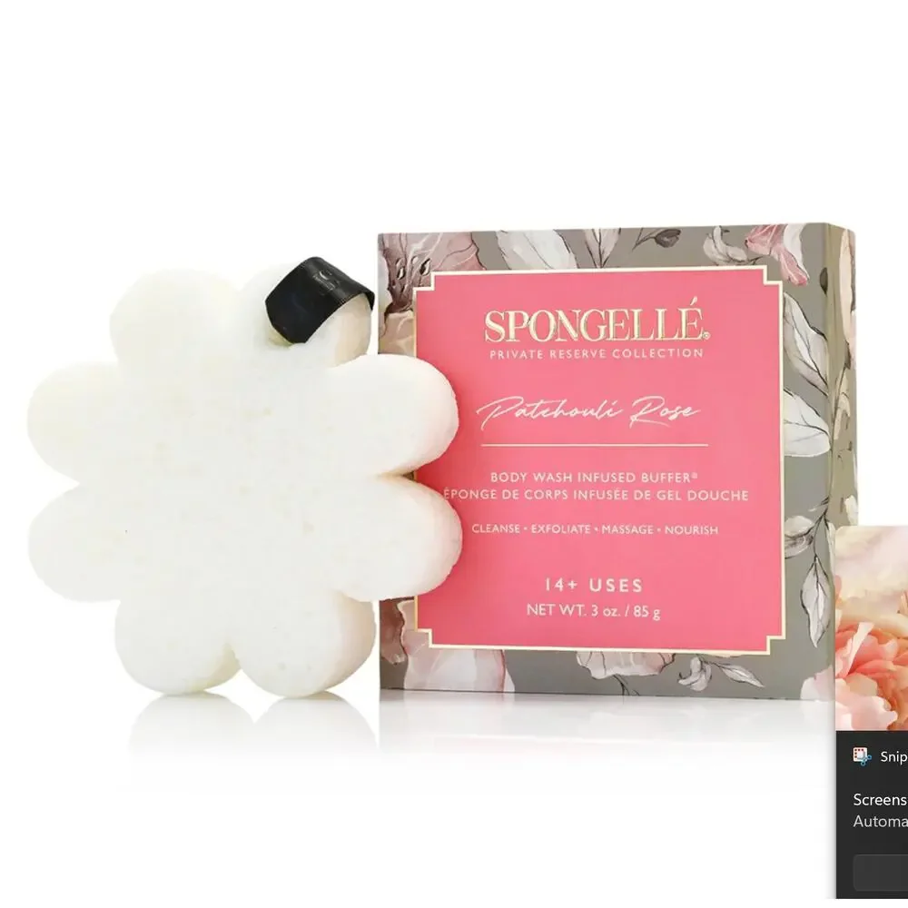 Spongellé Patchouli Rose Body Wash Infused Buffer – Private Reserve NWT