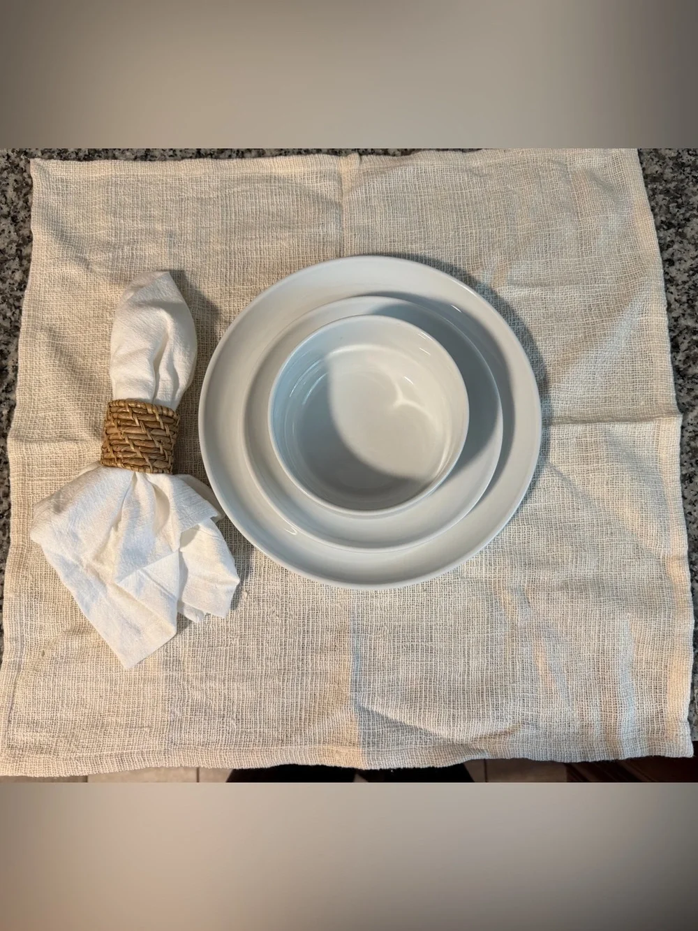 Crate&Barrel handwoven tan